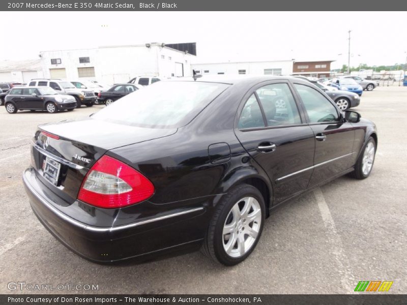 Black / Black 2007 Mercedes-Benz E 350 4Matic Sedan