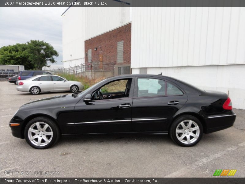 Black / Black 2007 Mercedes-Benz E 350 4Matic Sedan