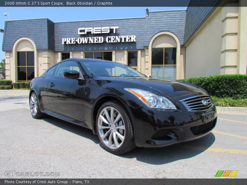 Black Obsidian / Graphite 2008 Infiniti G 37 S Sport Coupe