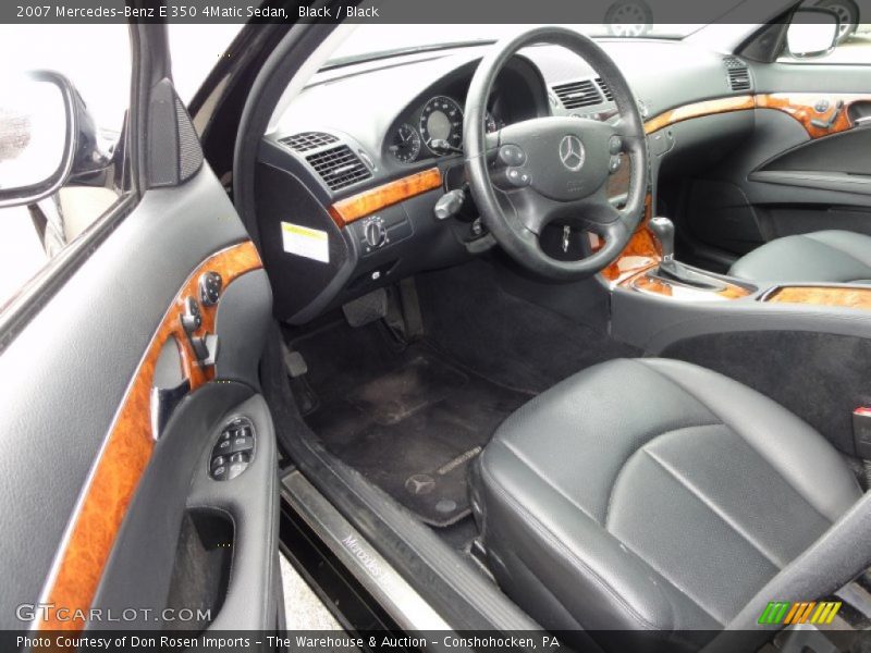 Black / Black 2007 Mercedes-Benz E 350 4Matic Sedan
