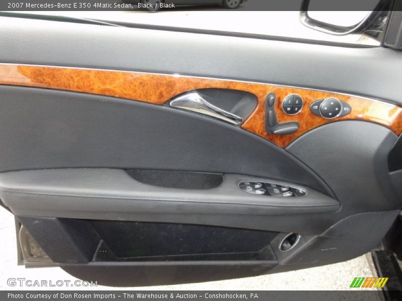 Black / Black 2007 Mercedes-Benz E 350 4Matic Sedan