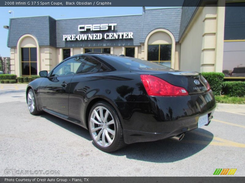 Black Obsidian / Graphite 2008 Infiniti G 37 S Sport Coupe