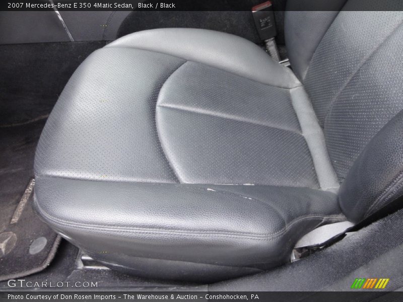 Black / Black 2007 Mercedes-Benz E 350 4Matic Sedan