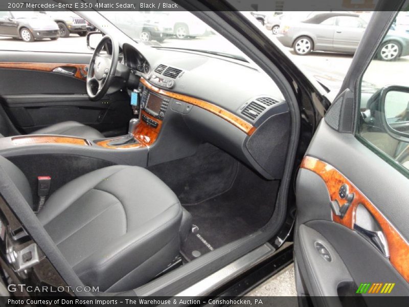 Black / Black 2007 Mercedes-Benz E 350 4Matic Sedan