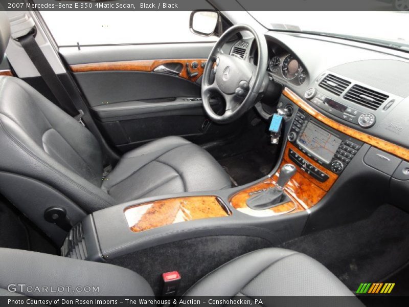 Black / Black 2007 Mercedes-Benz E 350 4Matic Sedan