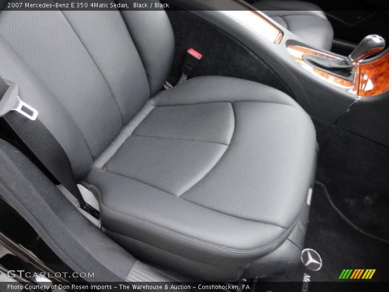 Black / Black 2007 Mercedes-Benz E 350 4Matic Sedan