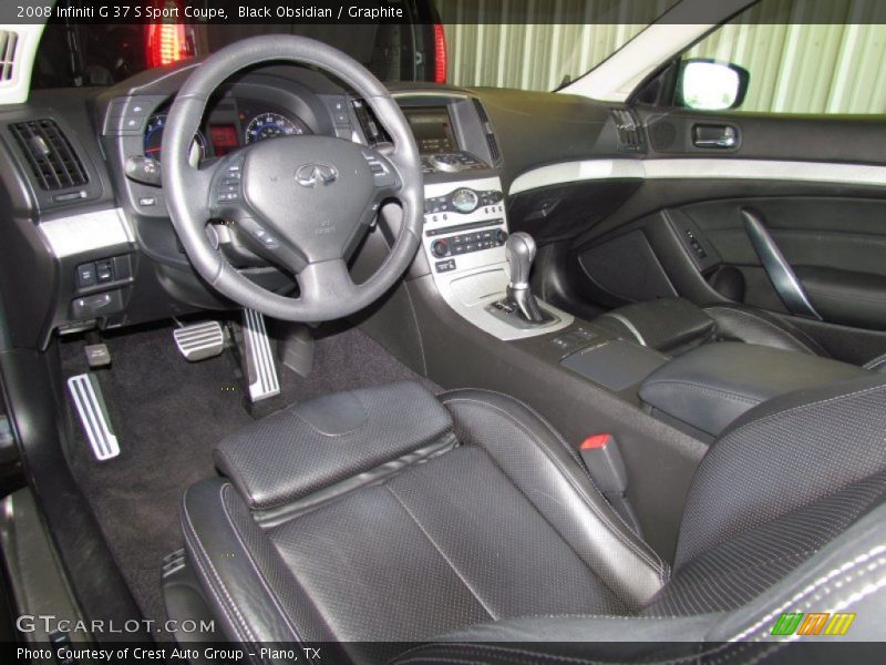 Black Obsidian / Graphite 2008 Infiniti G 37 S Sport Coupe