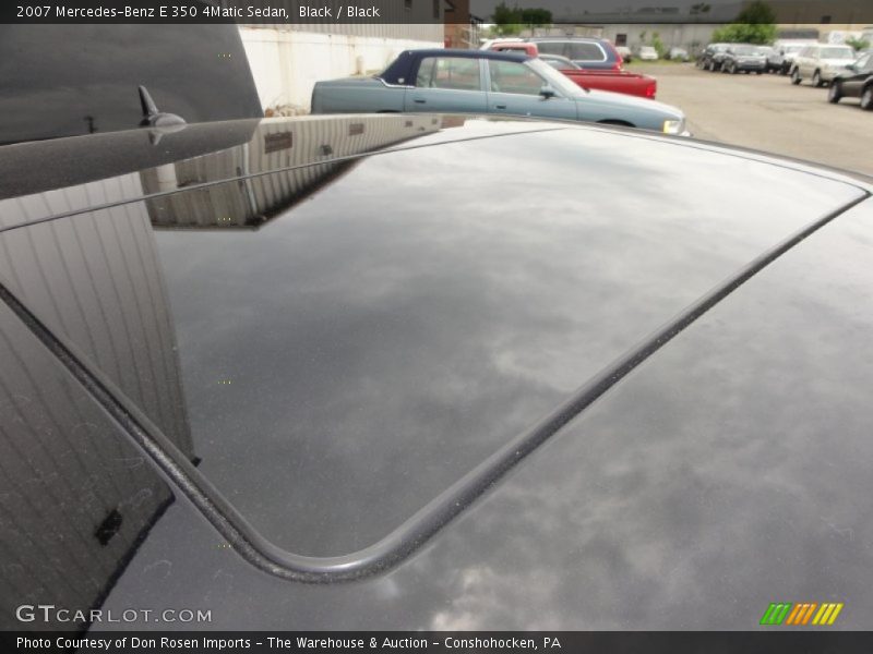 Black / Black 2007 Mercedes-Benz E 350 4Matic Sedan