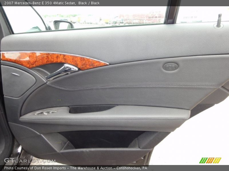 Black / Black 2007 Mercedes-Benz E 350 4Matic Sedan