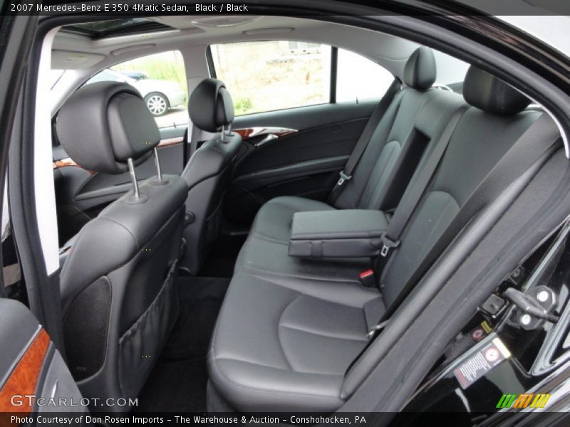 Black / Black 2007 Mercedes-Benz E 350 4Matic Sedan