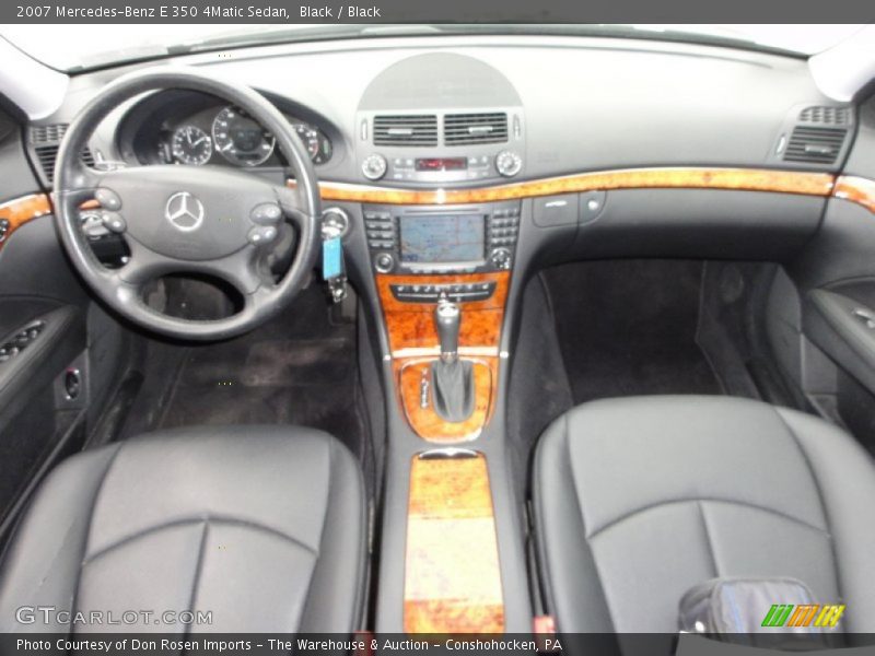 Black / Black 2007 Mercedes-Benz E 350 4Matic Sedan