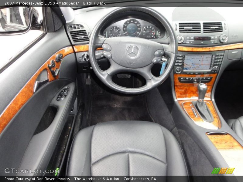 Black / Black 2007 Mercedes-Benz E 350 4Matic Sedan