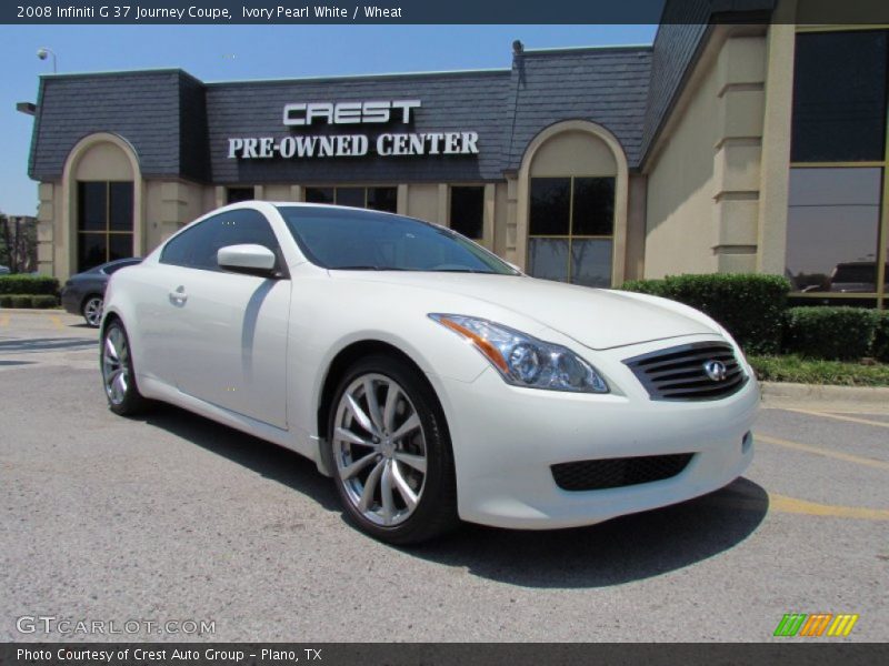 Ivory Pearl White / Wheat 2008 Infiniti G 37 Journey Coupe
