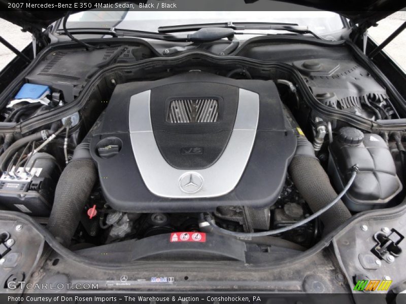 Black / Black 2007 Mercedes-Benz E 350 4Matic Sedan