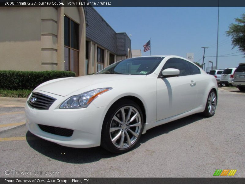 Ivory Pearl White / Wheat 2008 Infiniti G 37 Journey Coupe
