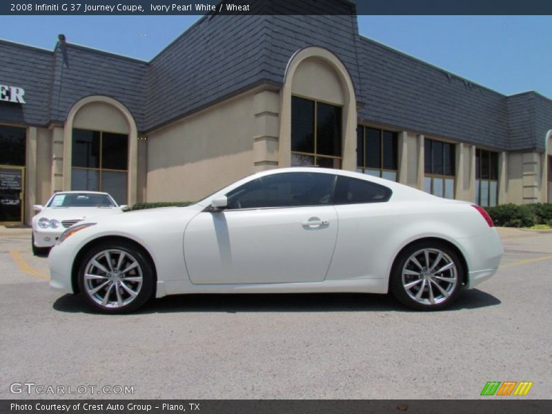 Ivory Pearl White / Wheat 2008 Infiniti G 37 Journey Coupe