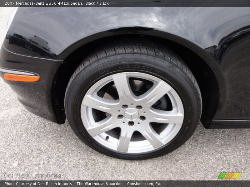 Black / Black 2007 Mercedes-Benz E 350 4Matic Sedan