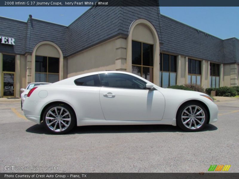Ivory Pearl White / Wheat 2008 Infiniti G 37 Journey Coupe