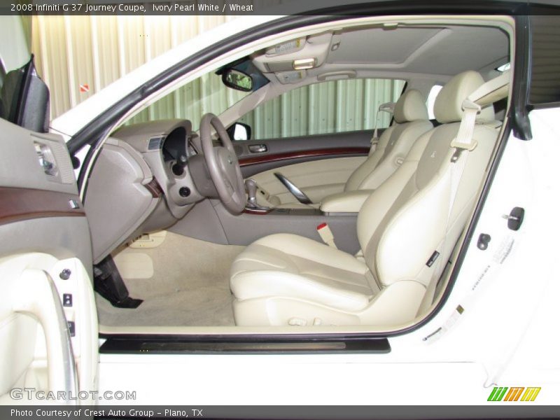Ivory Pearl White / Wheat 2008 Infiniti G 37 Journey Coupe