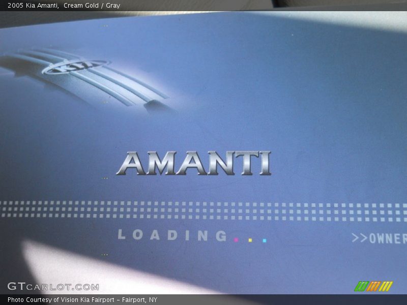 Cream Gold / Gray 2005 Kia Amanti