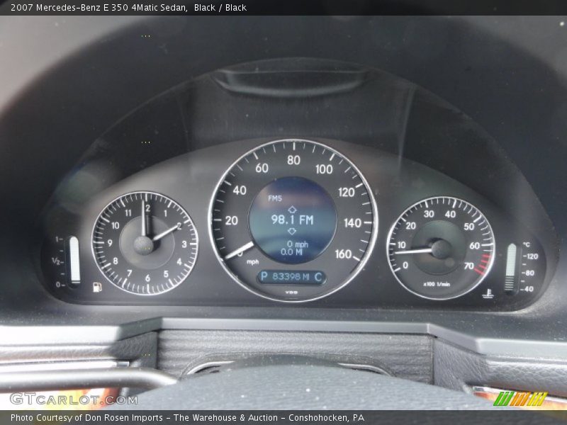 Black / Black 2007 Mercedes-Benz E 350 4Matic Sedan
