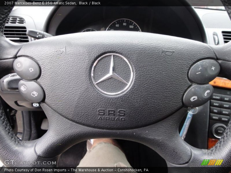 Black / Black 2007 Mercedes-Benz E 350 4Matic Sedan