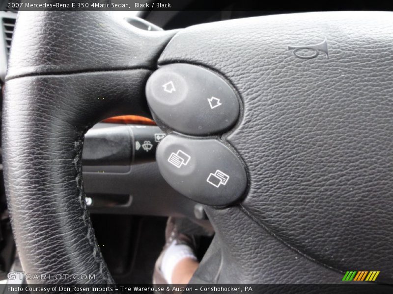 Black / Black 2007 Mercedes-Benz E 350 4Matic Sedan