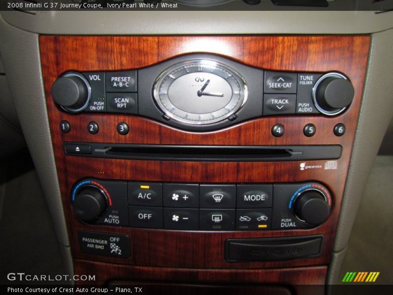 Ivory Pearl White / Wheat 2008 Infiniti G 37 Journey Coupe