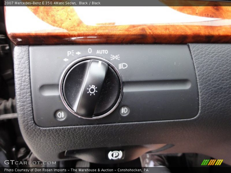 Black / Black 2007 Mercedes-Benz E 350 4Matic Sedan