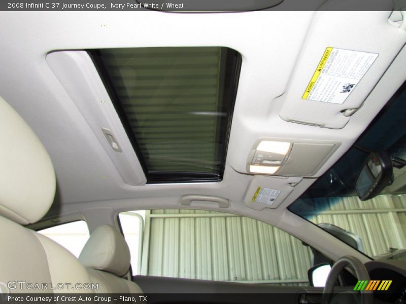 Ivory Pearl White / Wheat 2008 Infiniti G 37 Journey Coupe