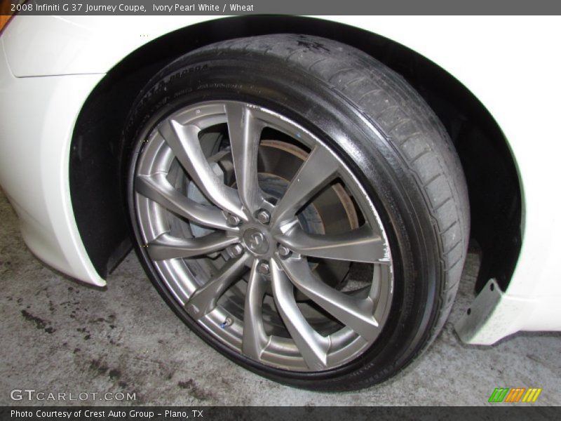Ivory Pearl White / Wheat 2008 Infiniti G 37 Journey Coupe