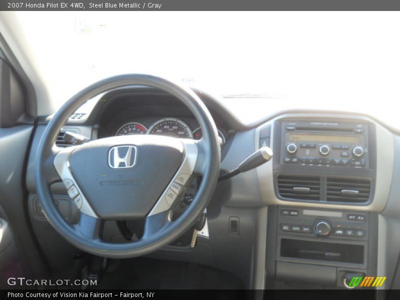 Steel Blue Metallic / Gray 2007 Honda Pilot EX 4WD