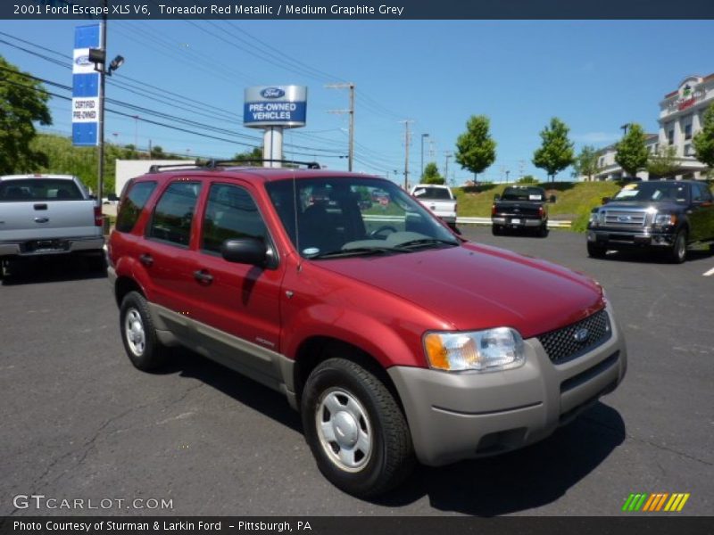Toreador Red Metallic / Medium Graphite Grey 2001 Ford Escape XLS V6