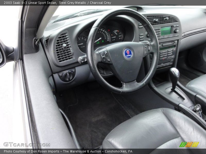  2003 9-3 Linear Sport Sedan Charcoal Grey Interior