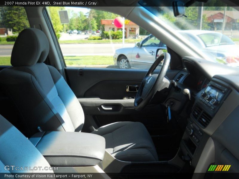 Steel Blue Metallic / Gray 2007 Honda Pilot EX 4WD