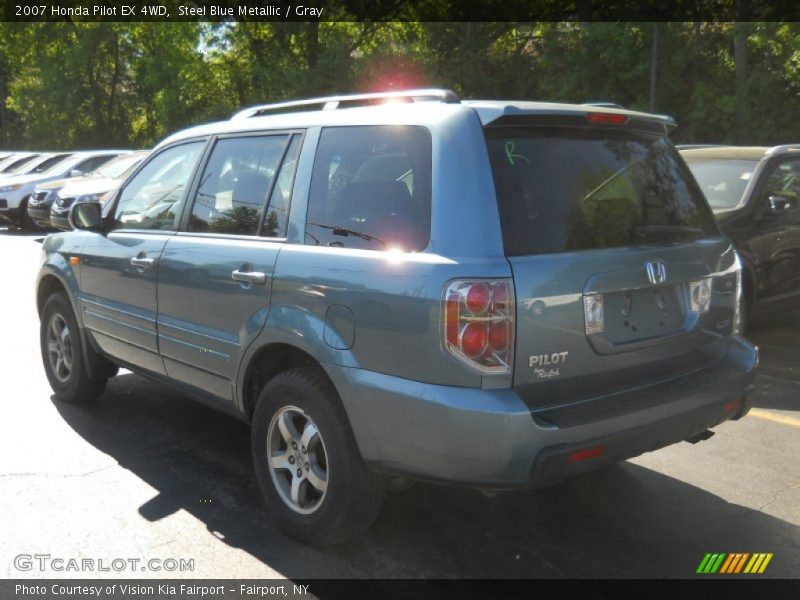 Steel Blue Metallic / Gray 2007 Honda Pilot EX 4WD