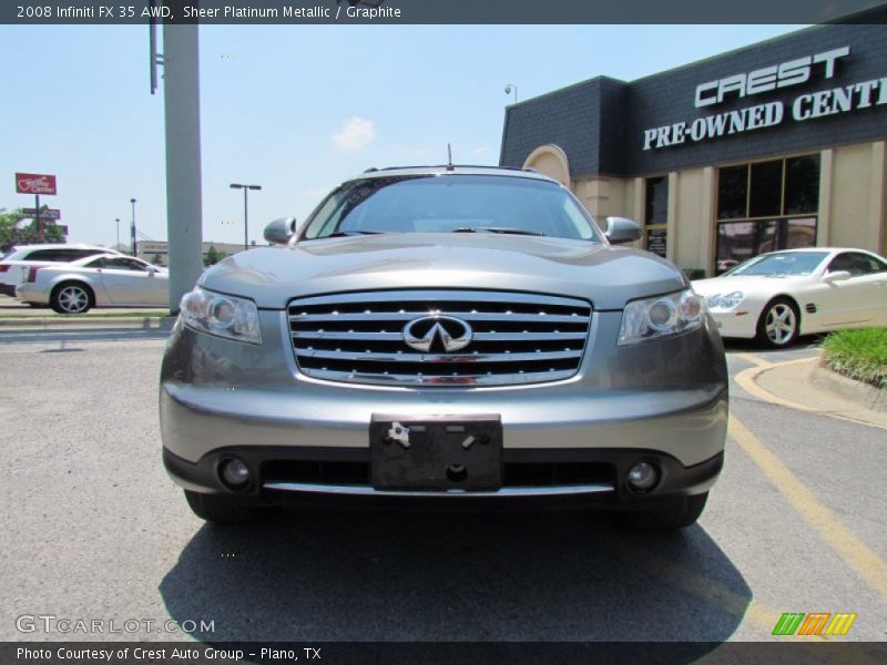 Sheer Platinum Metallic / Graphite 2008 Infiniti FX 35 AWD