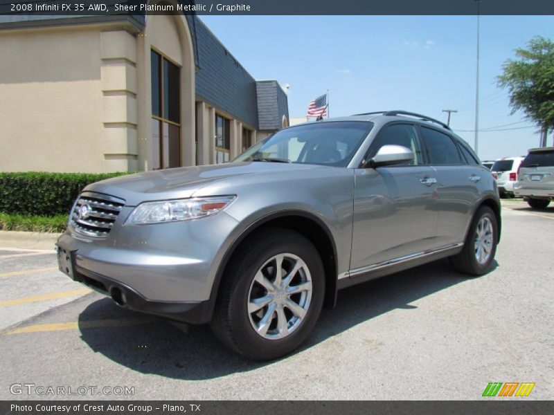 Sheer Platinum Metallic / Graphite 2008 Infiniti FX 35 AWD