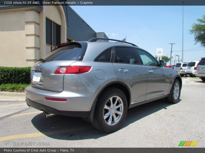 Sheer Platinum Metallic / Graphite 2008 Infiniti FX 35 AWD