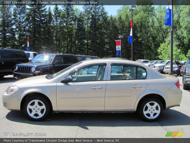 Sandstone Metallic / Neutral Beige 2007 Chevrolet Cobalt LS Sedan