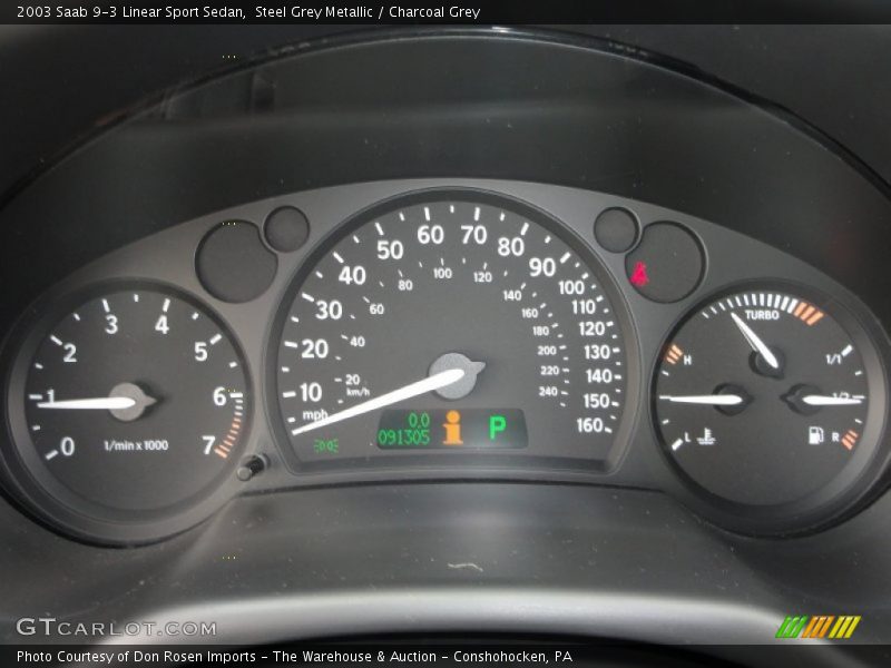  2003 9-3 Linear Sport Sedan Linear Sport Sedan Gauges