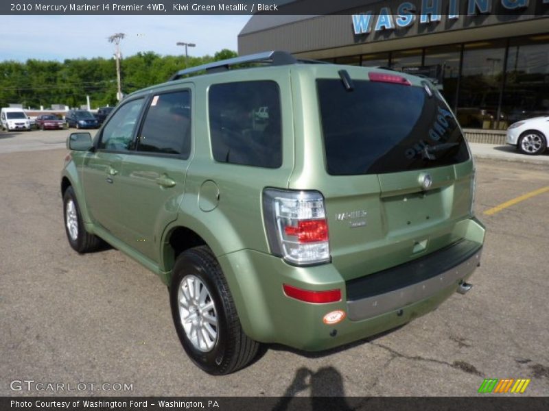 Kiwi Green Metallic / Black 2010 Mercury Mariner I4 Premier 4WD