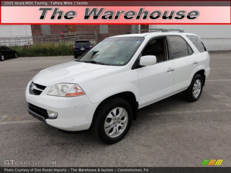 Taffeta White / Saddle 2003 Acura MDX Touring