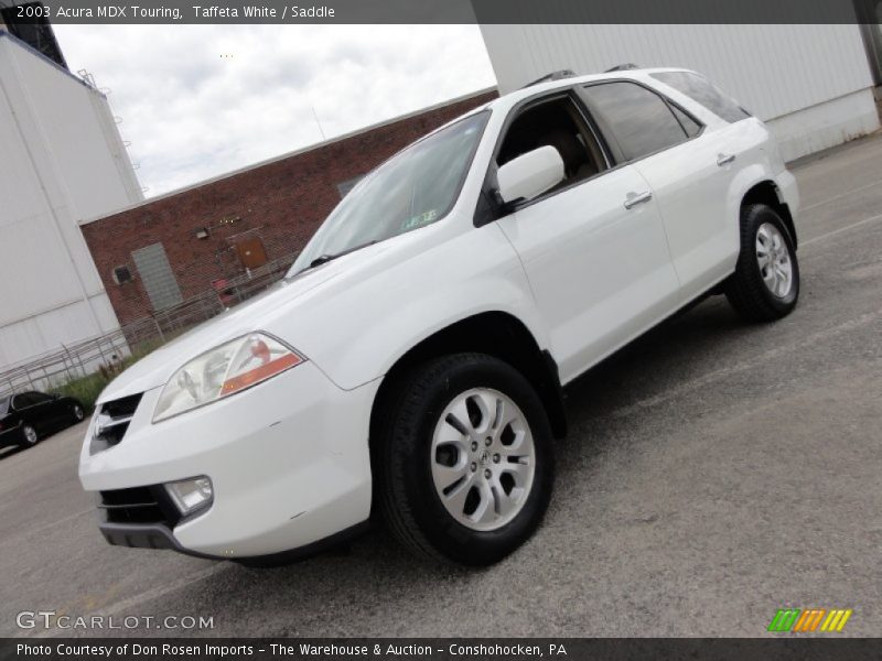Taffeta White / Saddle 2003 Acura MDX Touring