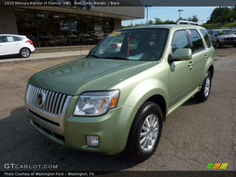 Kiwi Green Metallic / Black 2010 Mercury Mariner I4 Premier 4WD