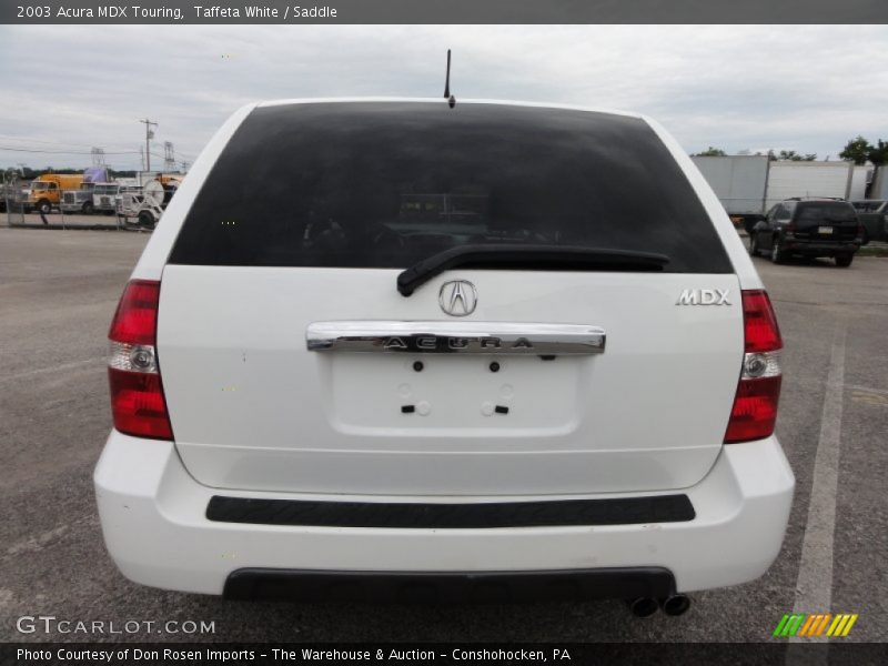 Taffeta White / Saddle 2003 Acura MDX Touring