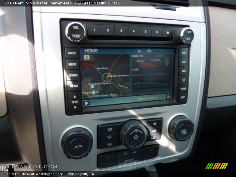 Kiwi Green Metallic / Black 2010 Mercury Mariner I4 Premier 4WD