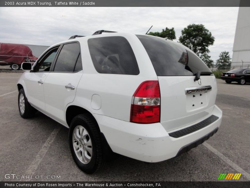 Taffeta White / Saddle 2003 Acura MDX Touring