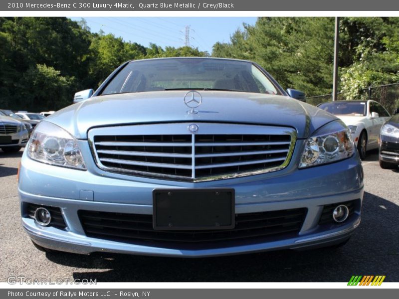Quartz Blue Metallic / Grey/Black 2010 Mercedes-Benz C 300 Luxury 4Matic