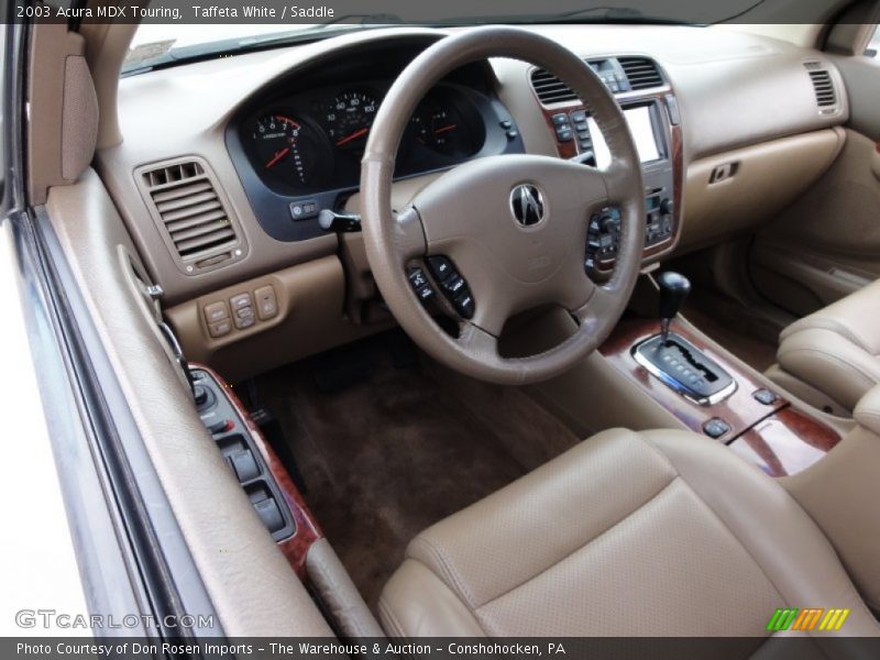 Taffeta White / Saddle 2003 Acura MDX Touring